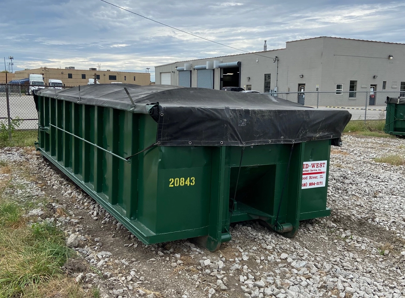 roll-off waste container wood river il