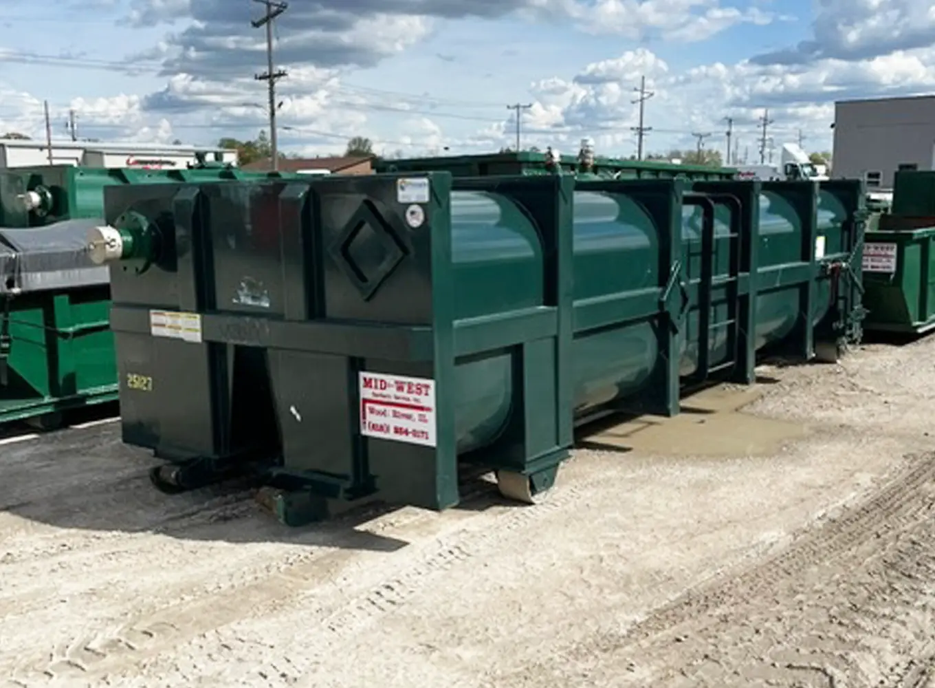 Roll-off Container with a sealed top - Wood River IL